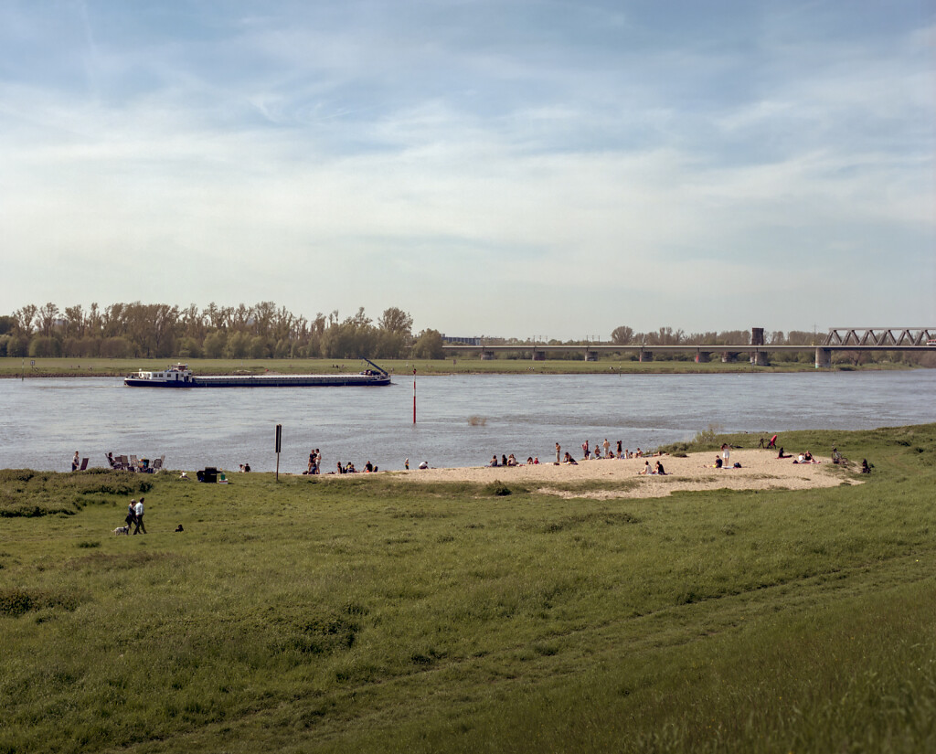 Hamm beach at the Rhine